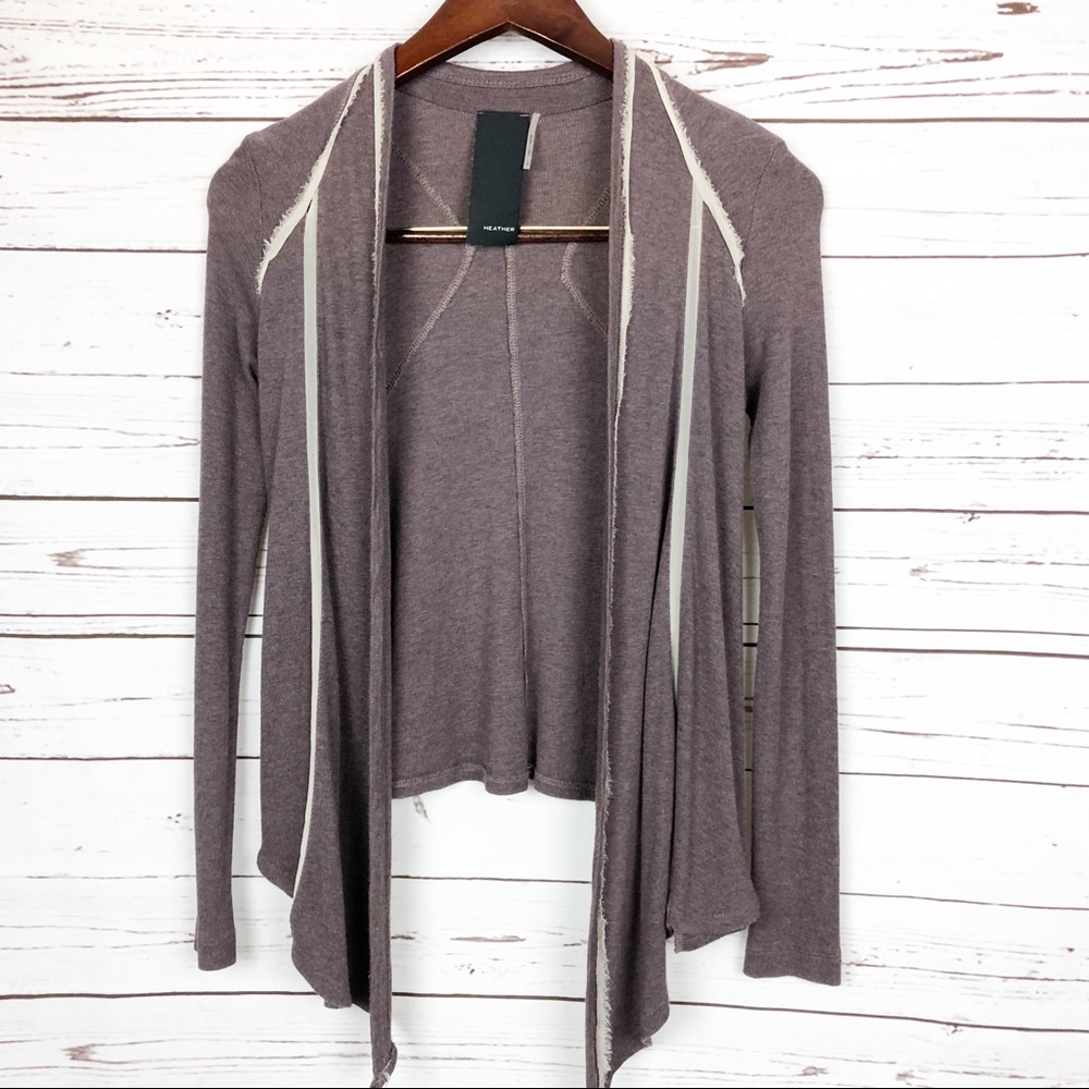 Heather Gardner Cardigan with silk accents size sm
